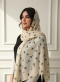 شال زنانه مدل گل بابونه