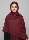 شال زنانه جنس نخی مدل پلیسه