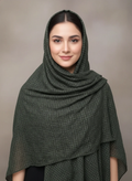 شال زنانه جنس نخی مدل پلیسه