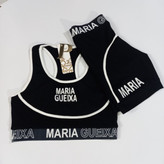 ست ورزشی دخترانه مدل MARIA GUEIXA رنگ مشکی (زنانه) و (دخترانه)