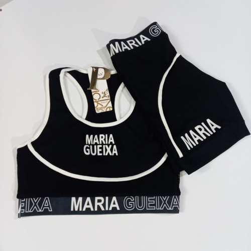 ست ورزشی دخترانه مدل MARIA GUEIXA رنگ مشکی (زنانه) و (دخترانه)