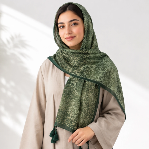 شال زنانه مدل نخی پتینه