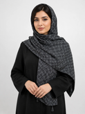 شال طرحدار نخی مدل هندسی