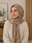 شال زنانه نخی مدل زیگزاگی