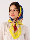 روسری زنانه ساتن ابریشم مدل کلاسیک