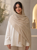 شال زنانه نخی راه راه