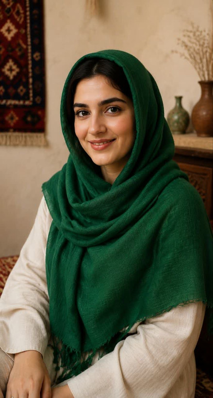 شال زنانه جنس سوپر نخ مدل پلیسه ریز