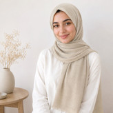 شال زنانه مدل کبریتی با خط لمه