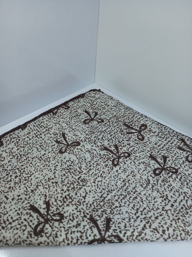 مینی اسکارف زنانه مدل نخی طرح پاپیونی