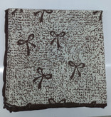 مینی اسکارف زنانه مدل نخی طرح پاپیونی