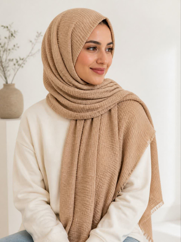 شال زنانه پلسه دور ریش