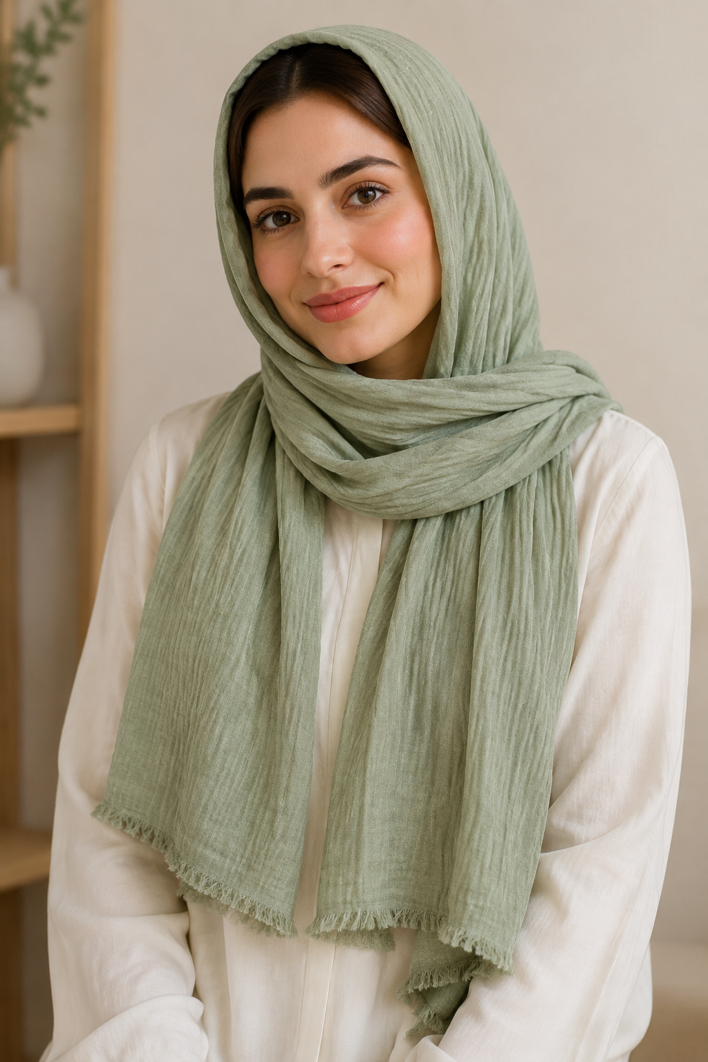 شال زنانه نخی مدل سنگشور