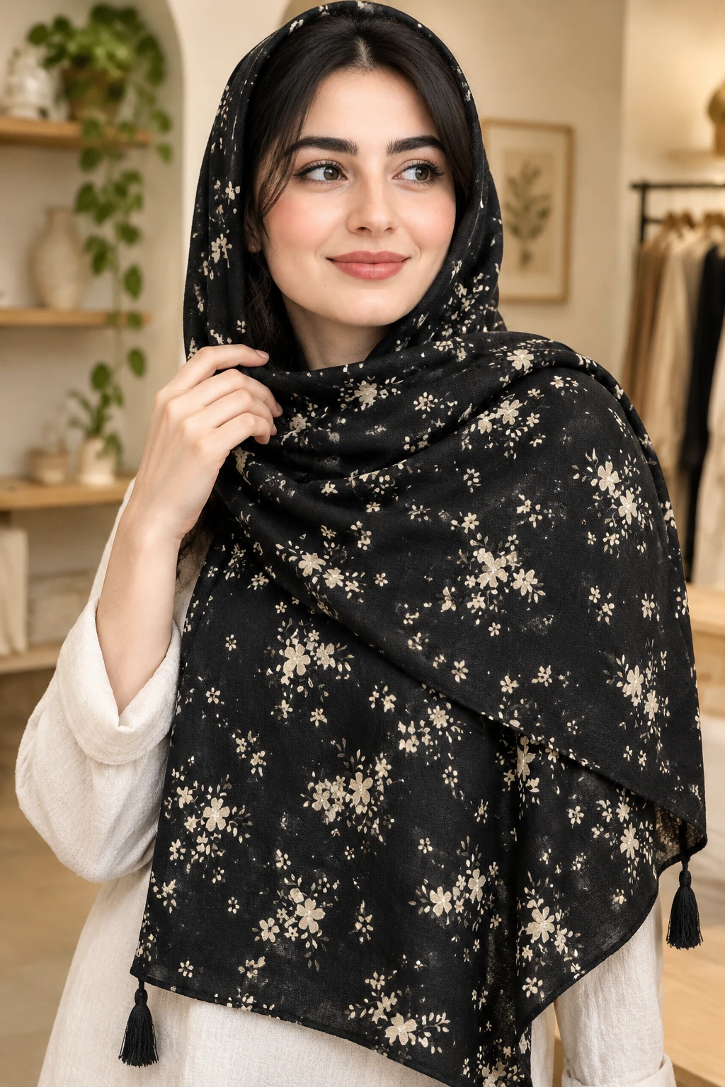 شال زنانه مدل شکوفه