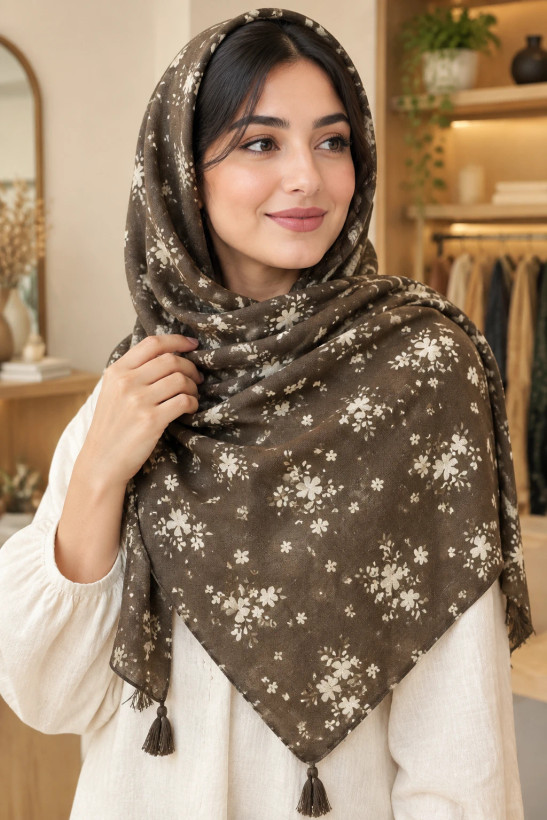 شال زنانه مدل شکوفه