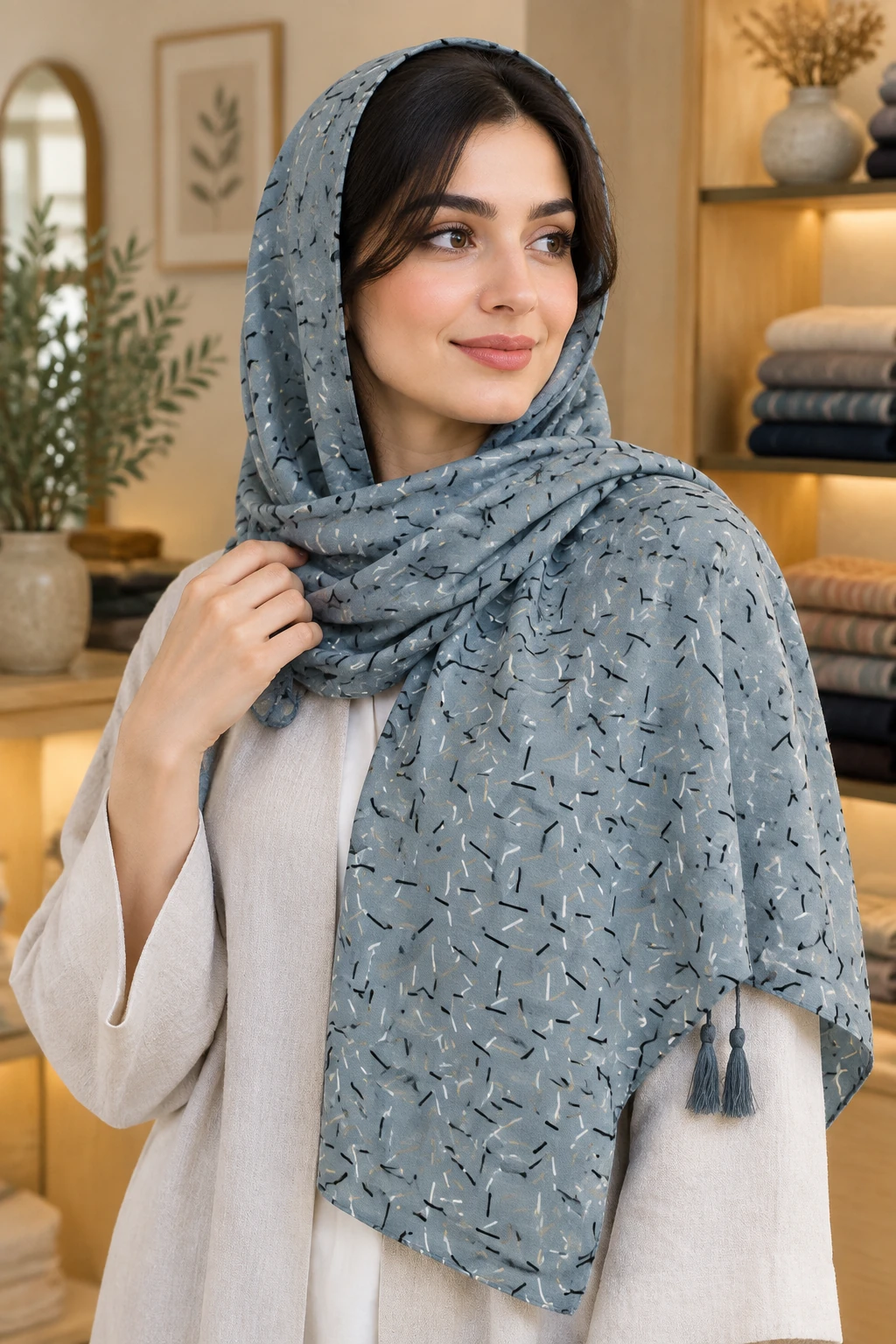 شال زنانه مدل میله ای