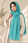 شال زنانه مدل چهارخونه مخمل