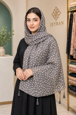 شال نخی زنانه خنک مدل گل بابونه