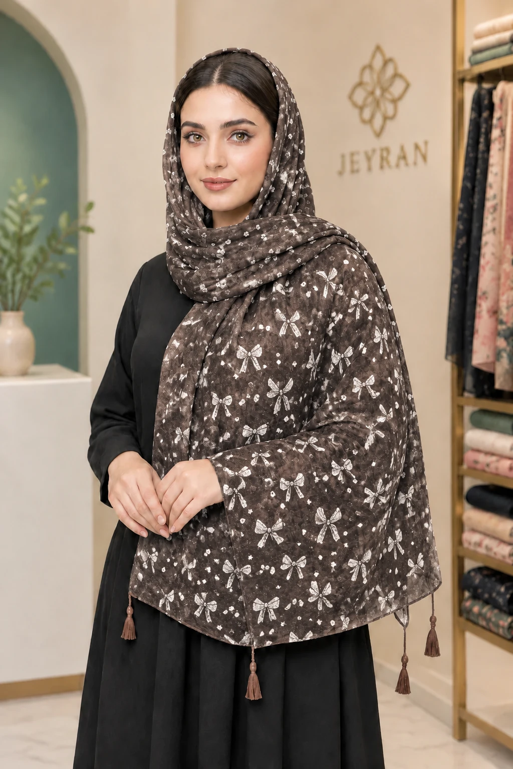 شال زنانه مدل پاپیون