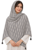 شال زنانه نخی طرح کاج