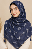 شال زنانه طرحدار مدل پاپیونی۲